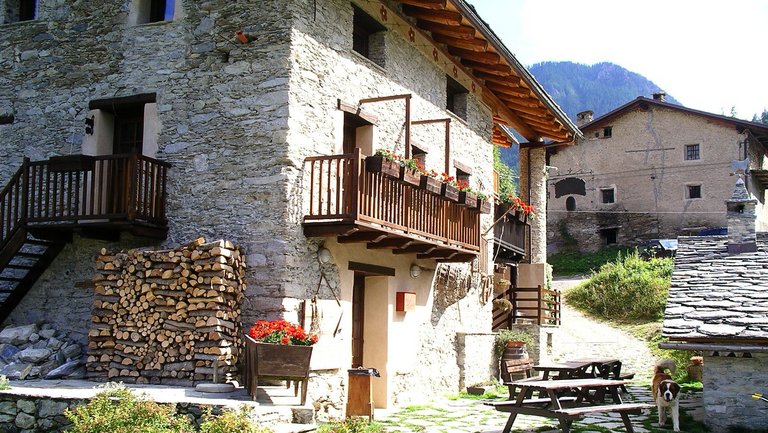 Posto Tappa Finello im Valle Maira, Piemont.