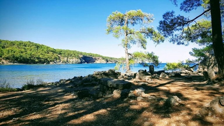 Ausgrabung Phaselis am Lykischen Wanderweg in der Türkei