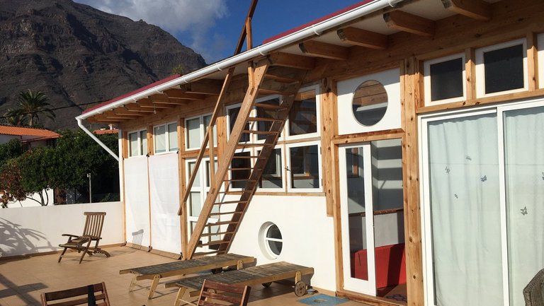 Dachterrasse im Gästehaus Borbalan auf Gomera