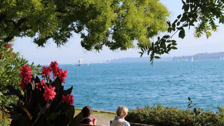 Blick von der Promenade auf den Bodensee