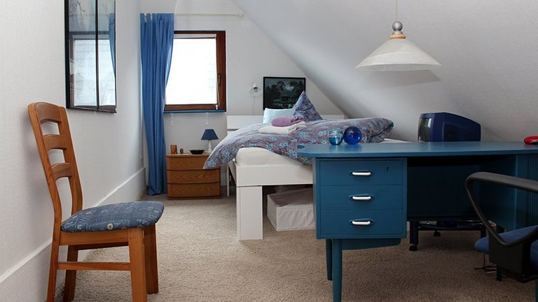 Dachzimmer in unserer Pension bei St. Peter Ording