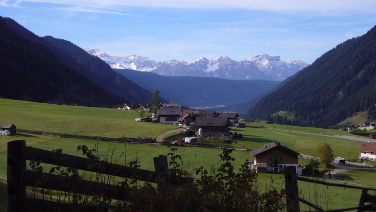 Landschaft in Südtirol in der Nähe von Gsies