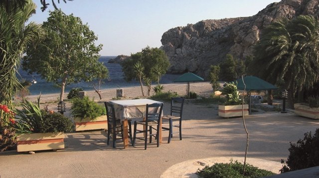 Gemütliche Strandtaverne im Süden von Kreta