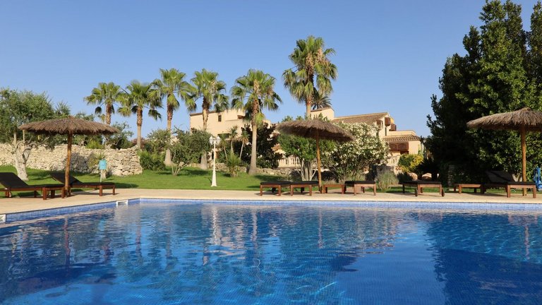 Pool in der Seminarfinca auf Mallorca