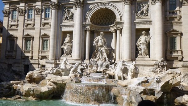 Der Trevi-Brunnen, Fontana di Trevi in Rom